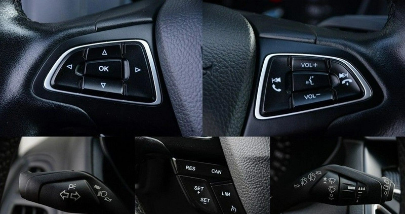 Ford Focus cena 44403 przebieg: 105617, rok produkcji 2018 z Zawiercie małe 497